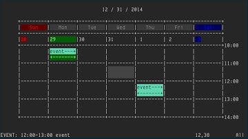 calendar.vim, "modern and ultimate," with Google Calendar and Tasks sync
