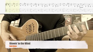 Blowin' in the Wind - Bob Dylan  (Fingerstyle guitar & tab)