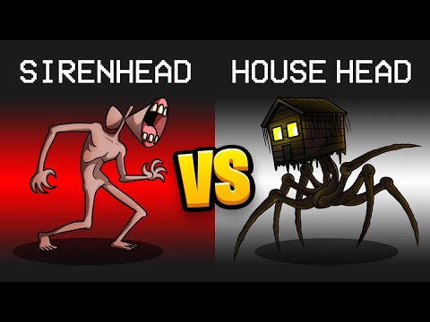 SIRENHEAD vs. HOUSE HEAD Mod in Among Us...