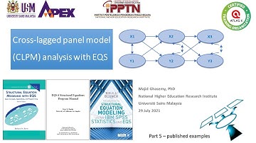 5- Cross-lagged panel model (CLPM) analysis with EQS - part 5 of 11
