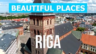 Riga best places to visit | Holidays, trip, scenery, vacation, review, views, rest | Latvia 4k drone by Beautiful Places 46 views 4 months ago 1 minute, 28 seconds