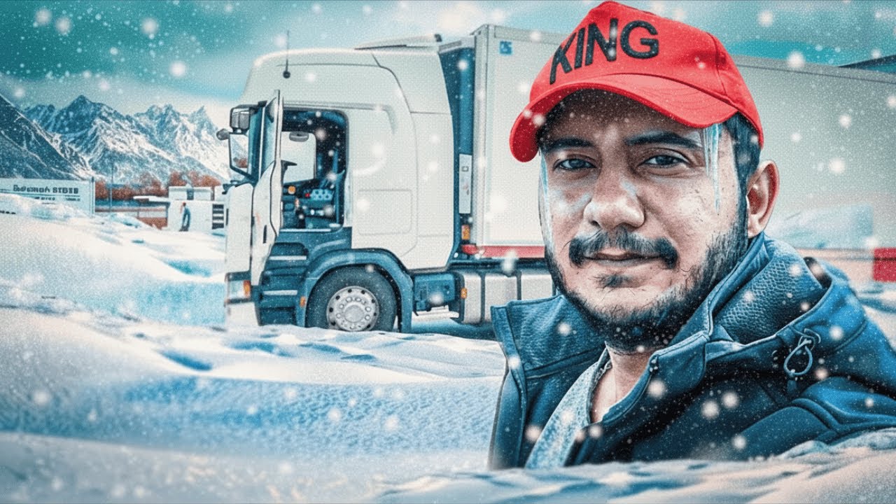 Суровый зимний день из жизни водителя грузовика