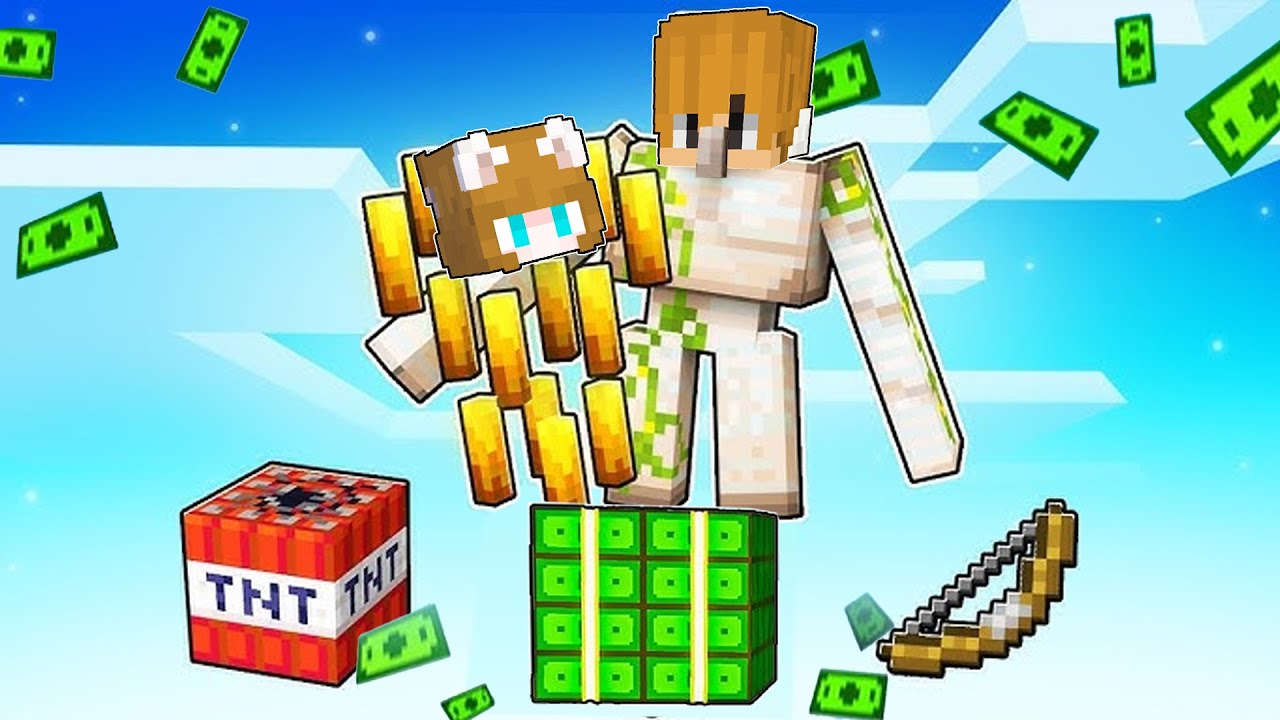 Minecraft But We're MOBS on ONE MONEY BLOCK! 😨