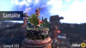 Fallout 76 Camp Build | Santalite | Christmas // Unfinished Mansion // Clean // Modern // Prefab