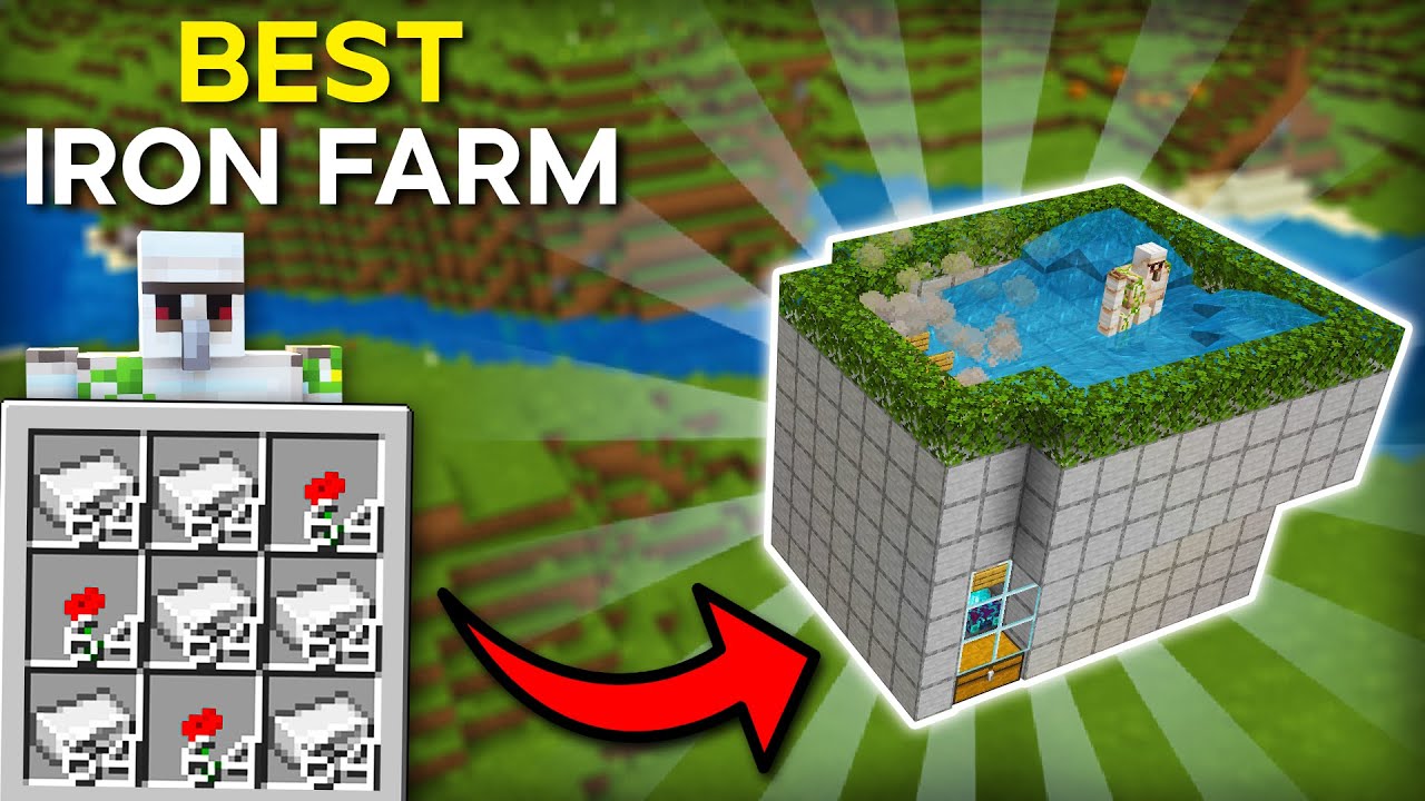 Best EASY Iron Farm For Minecraft 1.19 ! Minecraft Bedrock YouTube