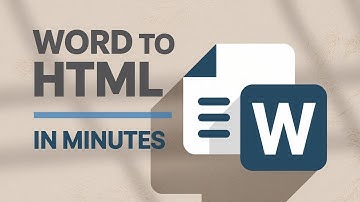 Convert Word to HTML in Minutes! | Easy Step-by-Step Tutorial
