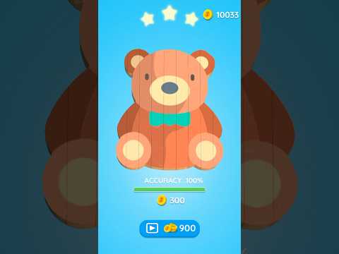game memotong  dengan laser motif beruang #games #tutorial #strategi #simulasi #shorts #woodturning
