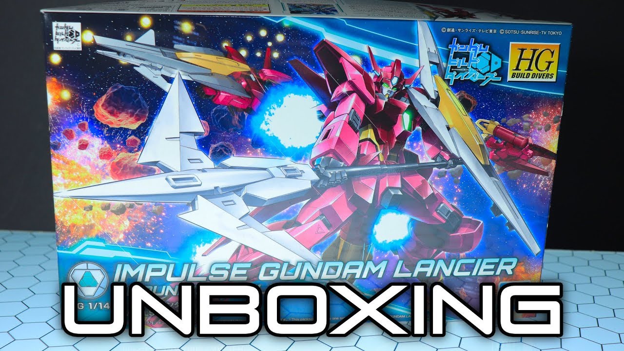 HGBD Impulse Gundam Lancier Unboxing - GUNDAM BUILD DIVERS - インパルスガンダムランシエ
