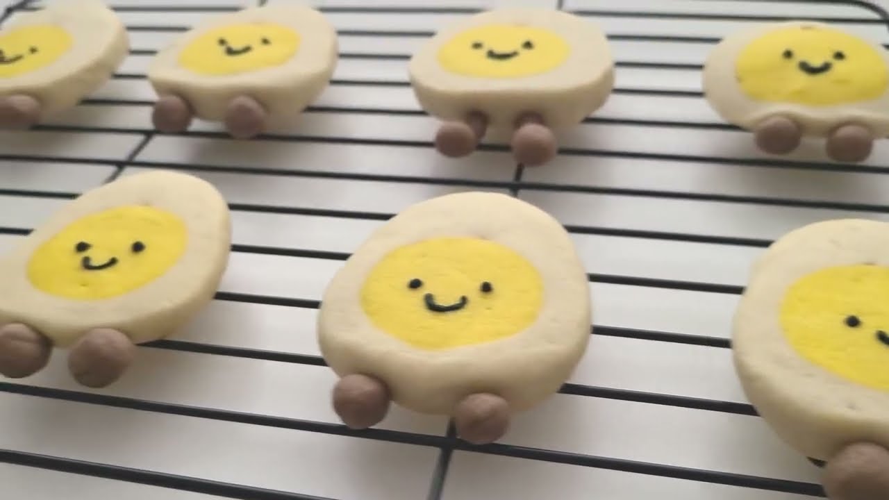 Make Jellycat cookies with me | Boiled Egg Jellycat Cookies | icebox cookies