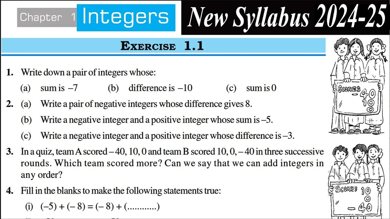Exercise 1 1 Chapter 1 Integers Class 7 Maths NCERT RBSE CBSE YouTube exercise-1-1-chapter-1-integers-class-7-maths-ncert-rbse-cbse-youtube