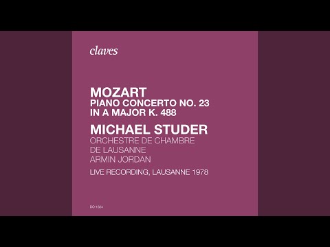Piano Concerto No. 23 in A Major K. 488: II. Adagio (Live Recording, Lausanne 1978) bekijken op YouTube