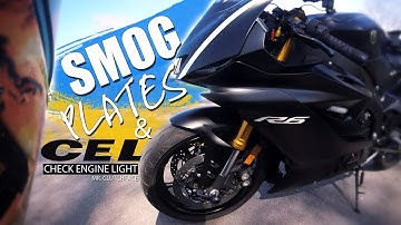 Yamaha R6 Smog Plates & Check Engine Light