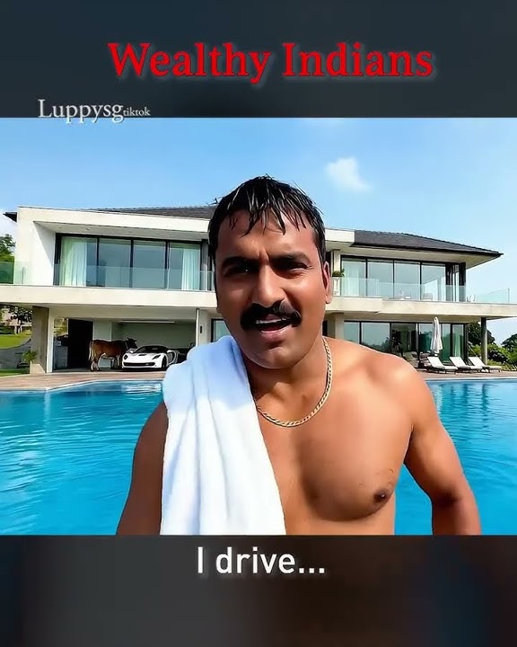 Indian Rich Man #singapore #rubbishtruck #india #ruppiah #luxurylife #ai