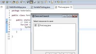 Java Tutorial 4: For Loop