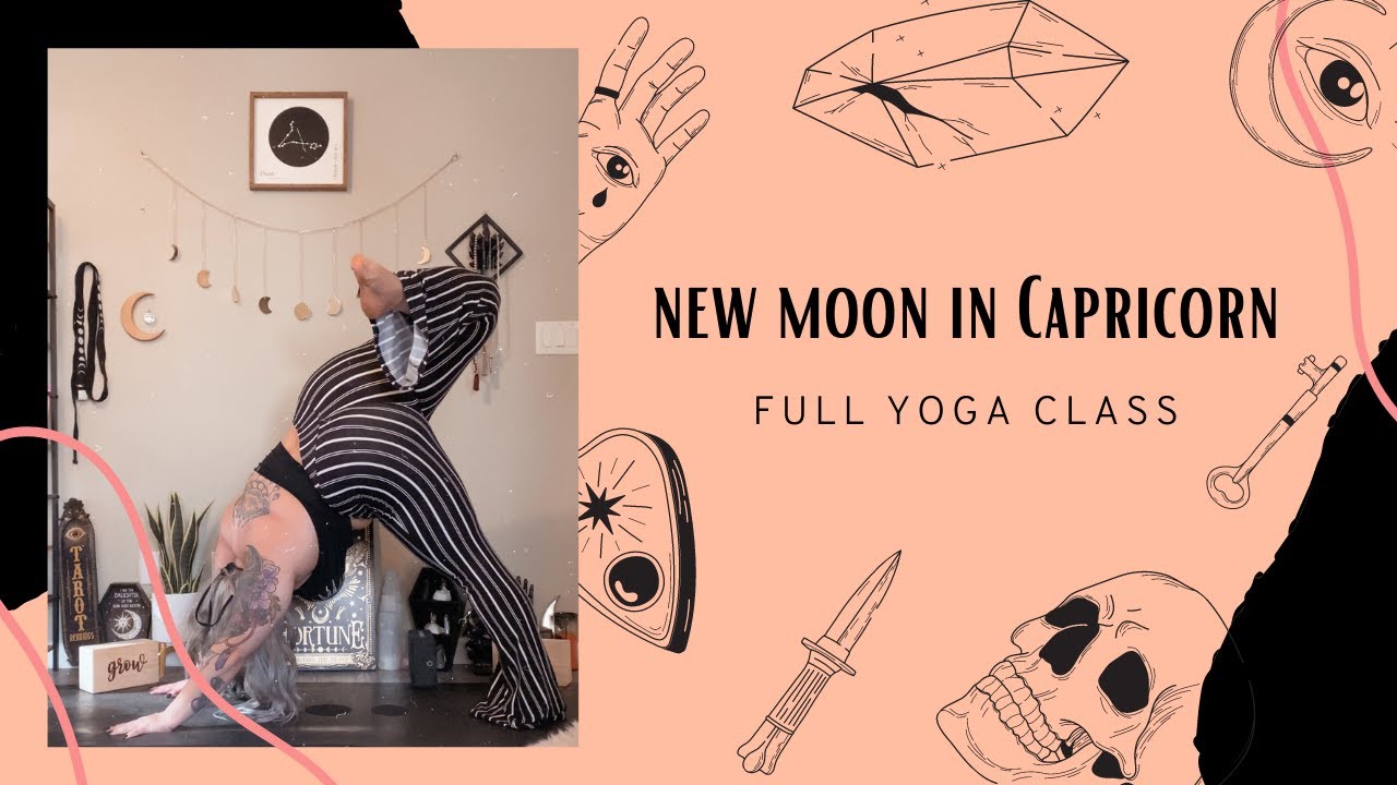 FIRST NEW MOON OF 2021! New Moon in Capricorn Yoga Class - YouTube