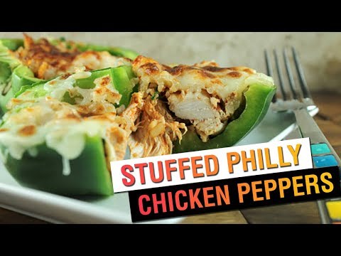 Stuffed Philly Chicken Peppers | Keto Recipe