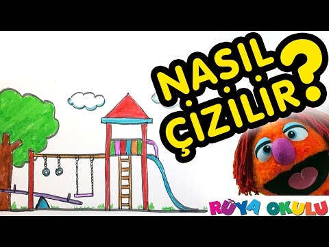 Park Nasıl Çizilir? - Çocuk Parkı- 🎠 - Çocuklar İçin Resim Çizme - RÜYA OKULU