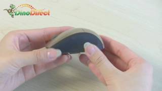 VOL RF-2806 Mini USB for Laptop/PC Wireless Optical Mouse, Black/White - dinodirect