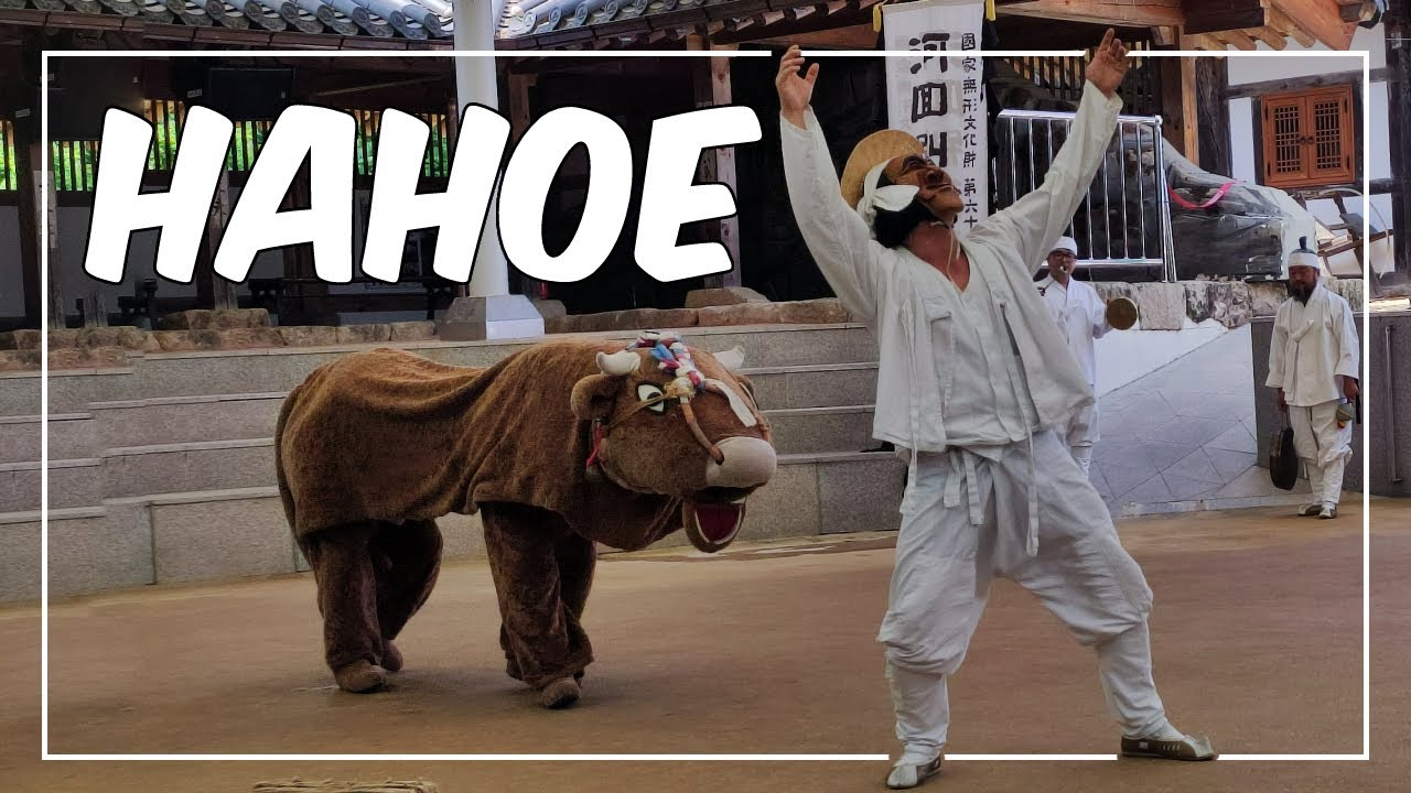 Hahoe Folk Village - Traditional dance with masks [FULL SHOW + CAPTIONS]