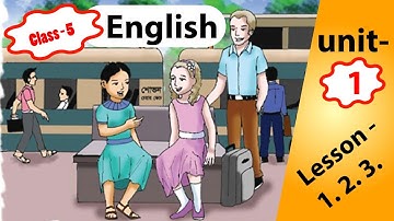class 5|English unit 1| lesson 1,2,3 | hello