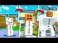 LIFE OF A SNOWMAN TITAN IN MINECRAFT!