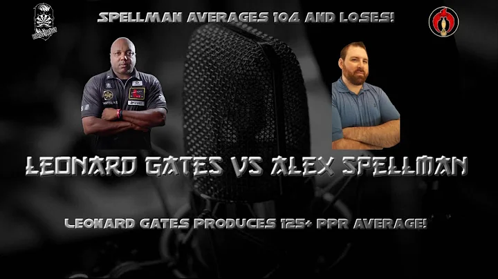 Leonard Gates averages 125+ with Alex Spellman averaging 104 in this short format match! #darts #pdc