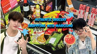 Authentic grocery shopping experience with Mark and Jisung