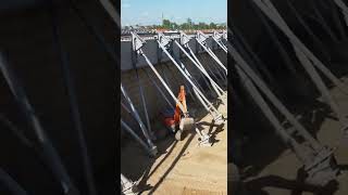 This Excavator Moves Through This Brace Network… How?! #construction
