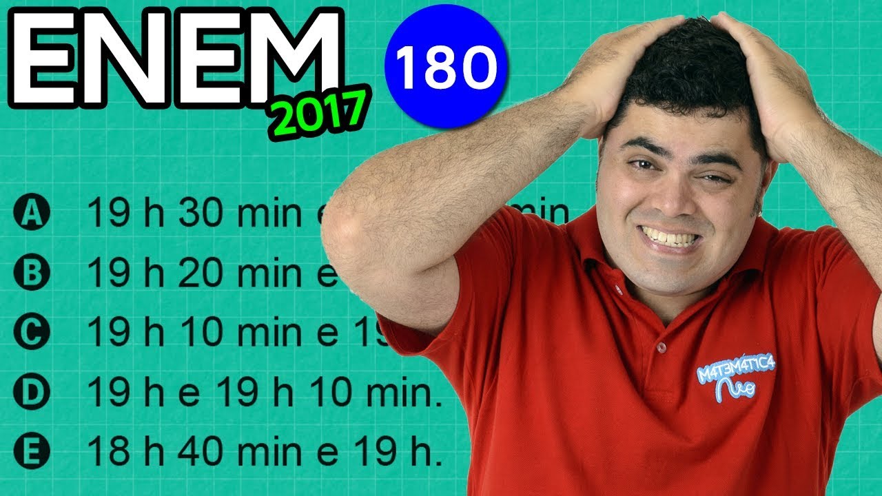 🔥 ENEM 2017 Matemática #45 👉 Regra de Três, Equação, Fração e Escoamento da Água da Chuva