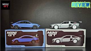 They Released Them Again!  Mini GT - Hyundai N Vision 74 & Hyundai RN22e - REVIEW