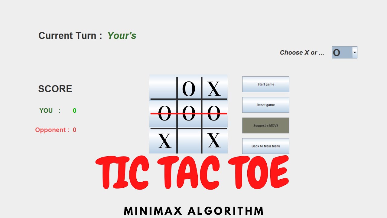 tic tac toe java source code