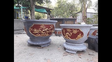 Khuôn đổ chậu tròn composite có lòng trong các kích cỡ