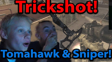 I HIT MY FIRST TRICKSHOT! (Tomahawk and Sniper)