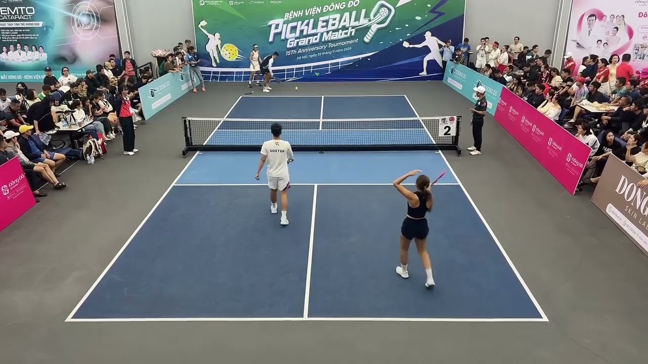 Chung kết đôi Nam Nữ Open Lý Hoàng Nam / Yu Fei Long - Đắc Tiến / Sophia Phương Anh