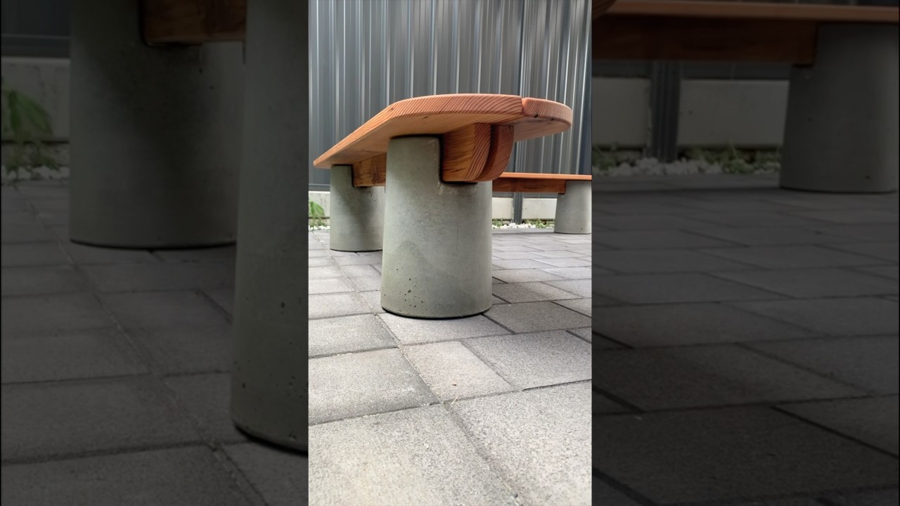 My latest DIY project was these concrete and recycled Oregon bench seats! 👌🏼