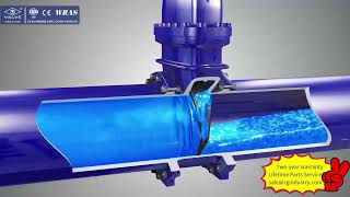 3D: Revised Large-Diameter Soft Seal Gate Valve | Operation & Flow Control Principles | ZG Valve screenshot 5