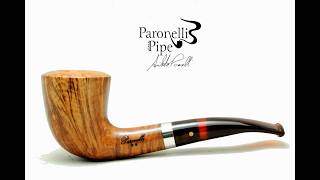Video: Briar pipe Paronelli half bent 9mm handmade