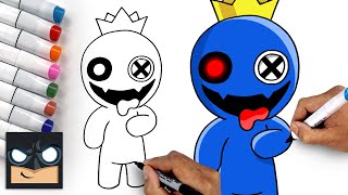 rainbow friends how to draw withered blue
