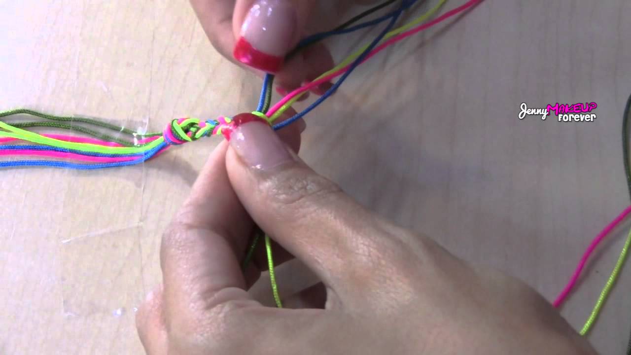Pulsera 4 colores - YouTube