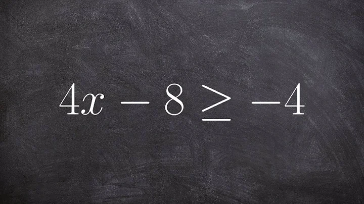 Solving and graphing a linear inequality with greater than or equal to ex 2