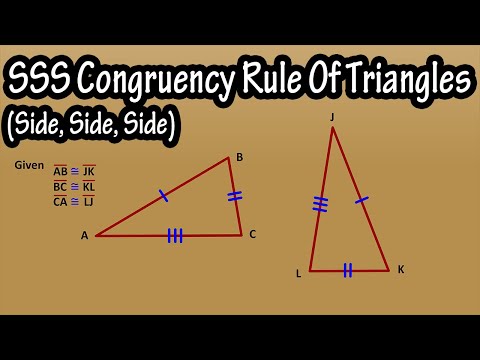 What Is The SSS (Side, Side, Side) Congruency Rule (Congruence Theorem) For, Of Triangles Explained