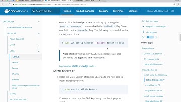 Install Docker on CentOS