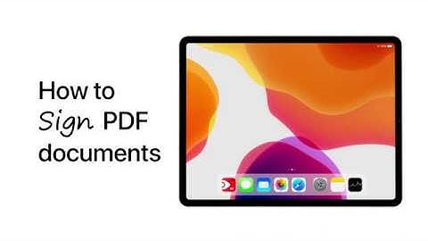 How to Sign a PDF Document on your iPhone and iPad