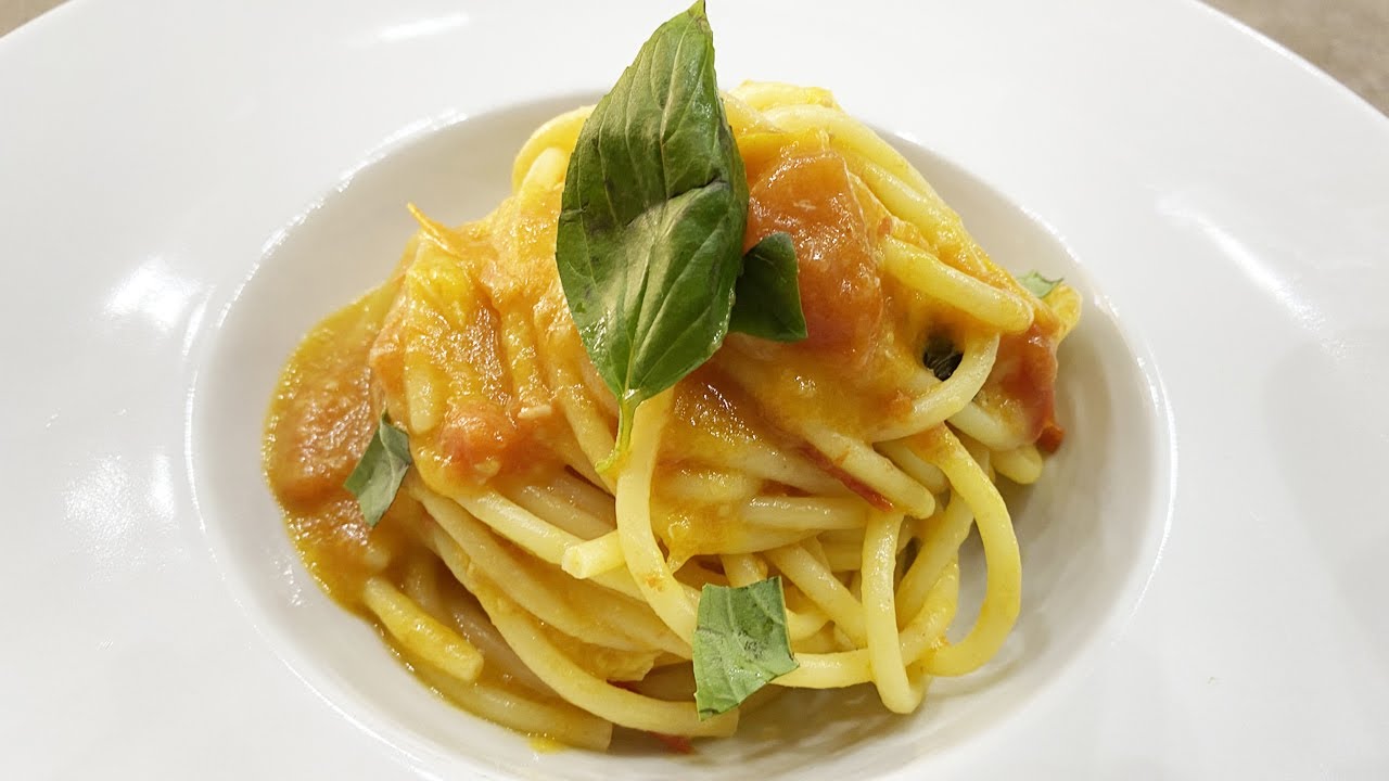 SPAGHETTI AI POMODORINI GIALLI E ROSSI FRESCHI