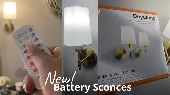 Amazon Battery Operated Wall Sconces! No Hard Wiring! Minutes  DIY to Install
