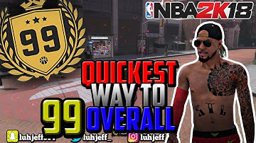 NBA 2K18 QUICKEST REP METHOD! Hit 99 Overall Fast!