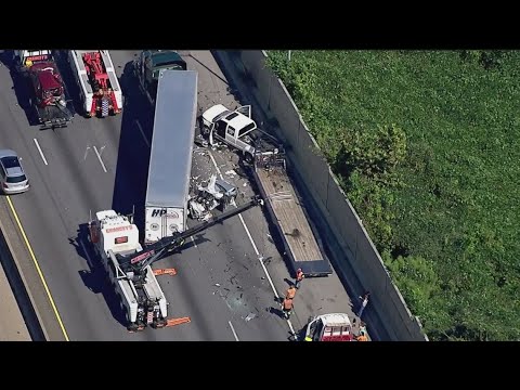 Multi-vehicle wreck shuts down multiple lanes of I-285 in DeKalb County ...
