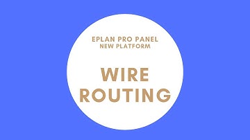 Wire Routing | EPLAN Pro Panel