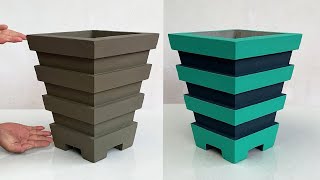 Cement Craft Ideas / How To Make Beautiful Flower Pots At Home by Amazing Craft DIY 5,835 views 4 months ago 12 minutes, 42 seconds