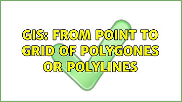 GIS: From point to Grid of polygones or polylines (2 Solutions!!)